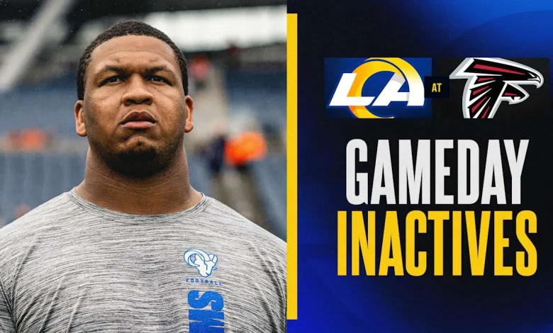 Davante Adams, Kevin Dotson and Alaric Jackson among Rams' inactives for Week 17 at Falcons