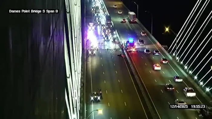 Deadly crash closes all northbound lanes on Dames Point Bridge