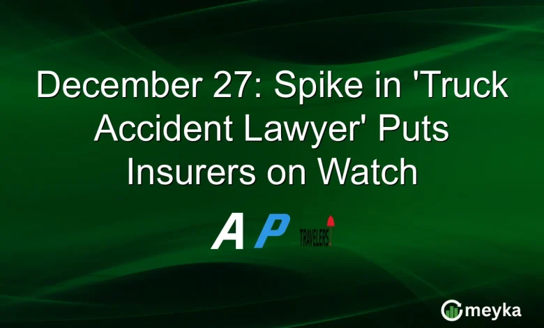 December 27: Spike in ‘Truck Accident Lawyer’ Puts Insurers on Watch