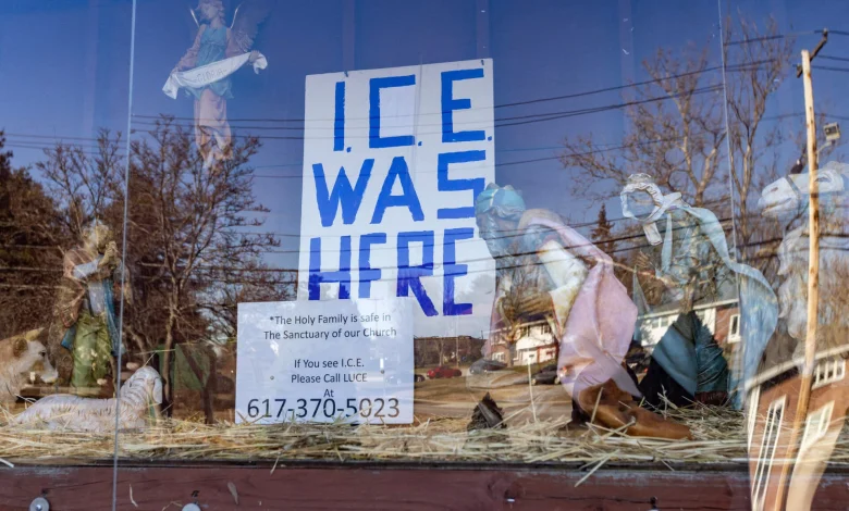 Dedham church keeps anti-ICE nativity scene despite pushback