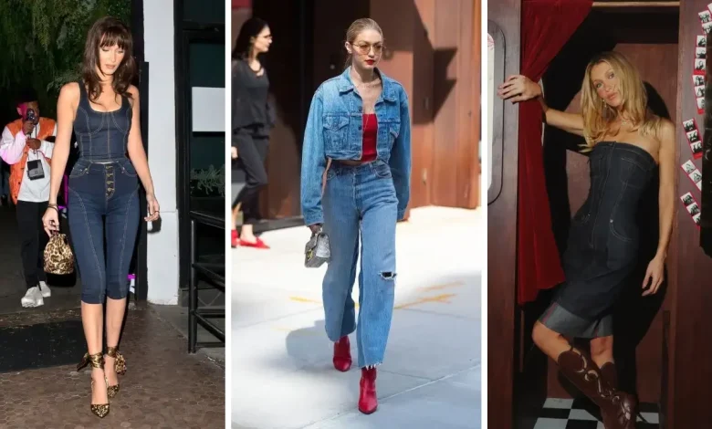 Denim Fits Featuring the Hadid Sisters You’ll Want in Your 2026 Wardrobe
