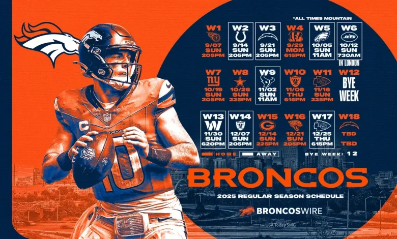 Denver Broncos 2025 schedule
