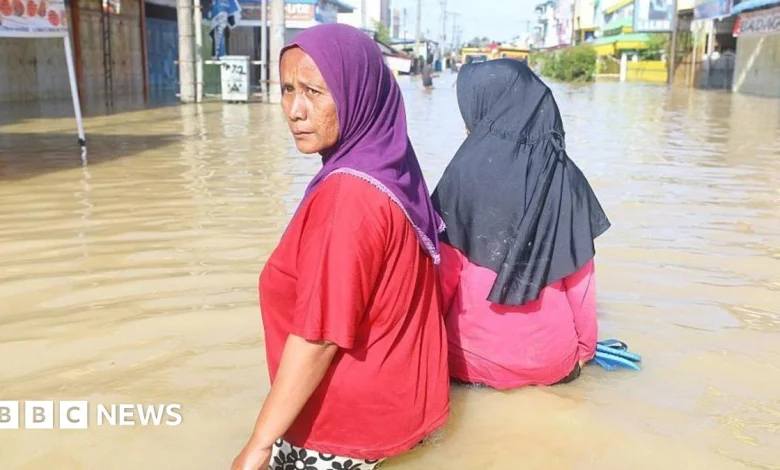Desperate hunt for food and water as Indonesia floods death toll rises to 502