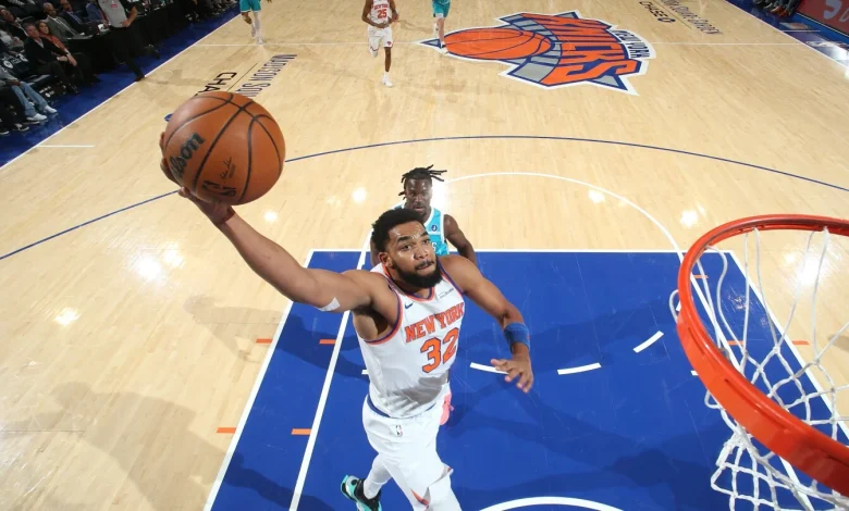 Despite swirling trade speculation, Karl Anthony Towns guides Knicks to 119-104 win over Hornets