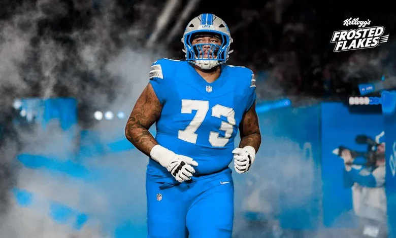 Detroit Lions HC Dan Campbell 'hopeful' OL Christian Mahogany can return for Lions-Steelers