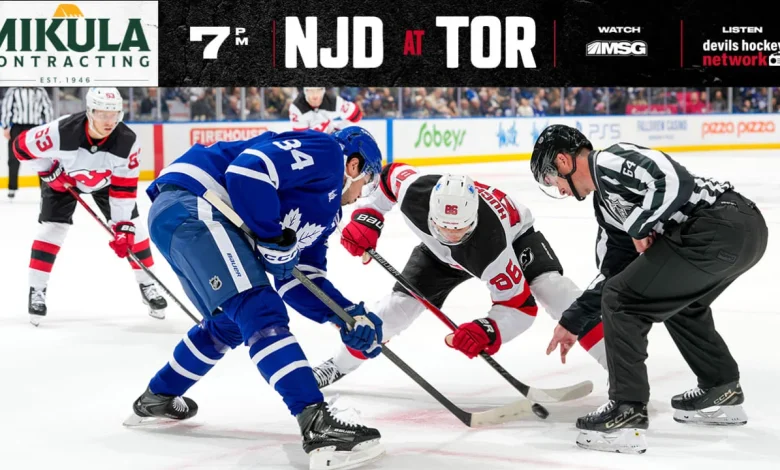 Devils Use Same Lineup Looking to Top Shorthanded Leafs | PREVIEW