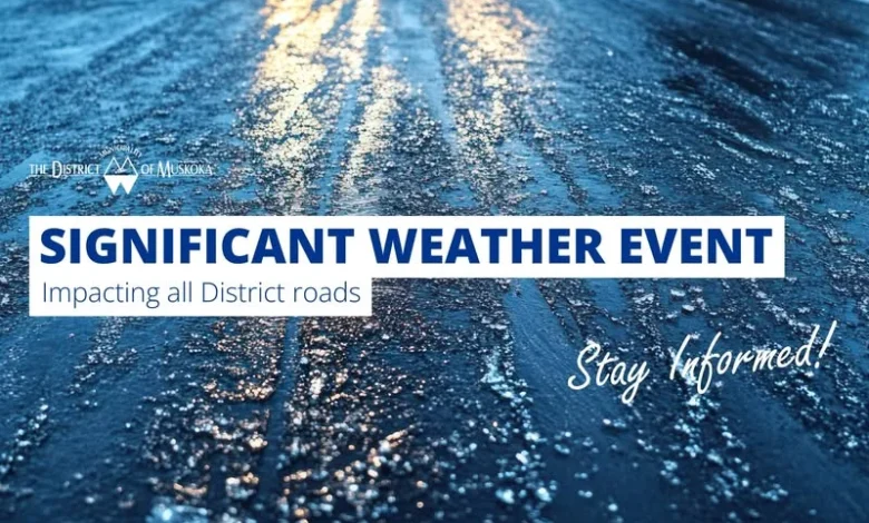 District of Muskoka declares Significant Weather Event