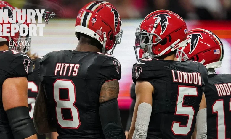 Drake London out, 4 starters questionable vs. Tampa Bay Buccaneers