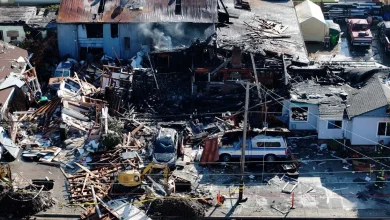 Dramatic explosion caught on video destroys homes, injures six