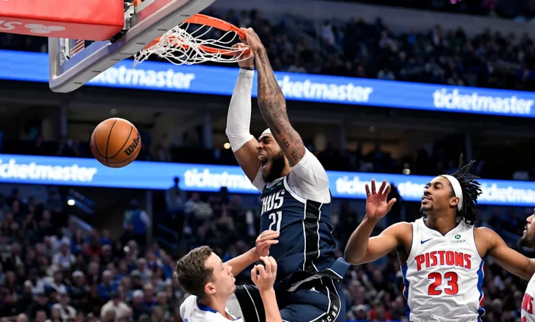 Duncan Robinson inury: Detroit Pistons wing exits vs Dallas Mavericks