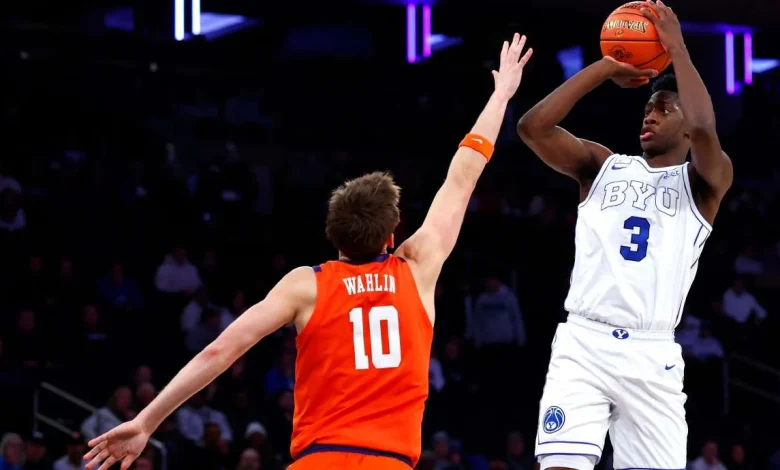 Dybantsa, Wright rally No. 10 BYU from 22-point 2nd-half deficit to top Clemson in Jimmy V Classic