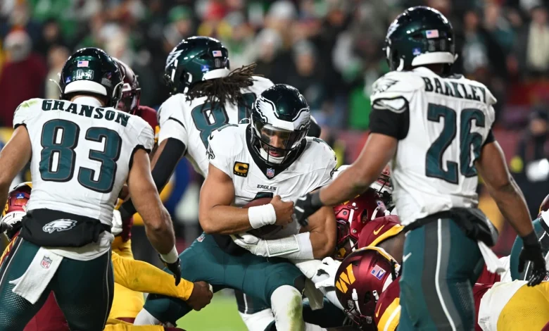 Eagles clinch NFC East for second consecutive year with win over Commanders