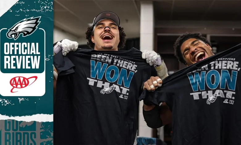 Eagles react to winning the NFC East