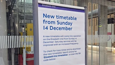 Elizabeth line to run every three minutes on Saturdays as service ramps up
