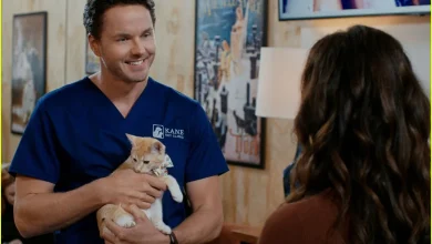 Erin Cahill & Paul Campbell Bonded with 15 Cats In-Between Takes on 'Christmas at the Catnip Café'