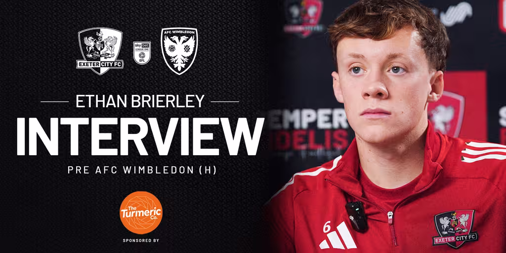Ethan Brierley ahead of AFC Wimbledon (H)