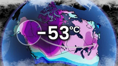Extreme cold on the move after Canada notches -50C reading