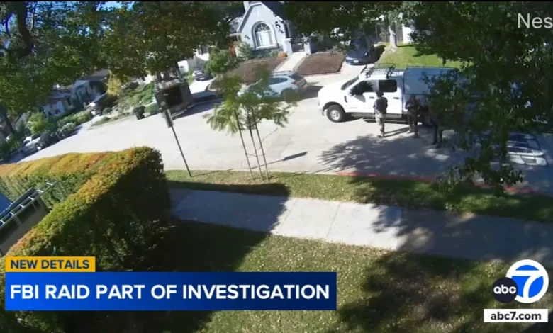 FBI seen executing federal search warrant at Glendale home