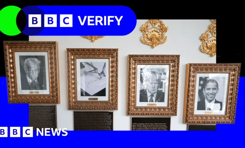 Fact-checking White House plaques targeting former US presidents