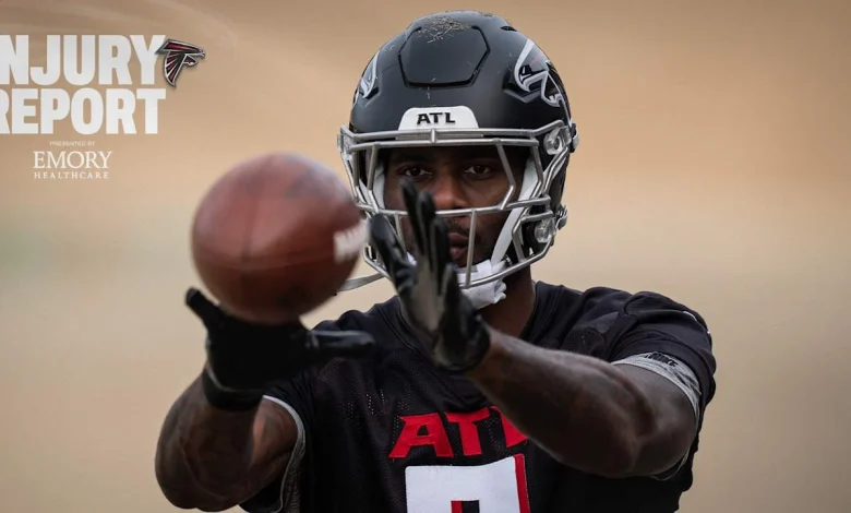 Falcons injury report: Kyle Pitts, Drake London limited in Thursday practice