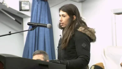 Fallen trooper's widow, brother speak out at candlelight vigil honoring Delaware State Police Cpl. Matthew "Ty" Snook