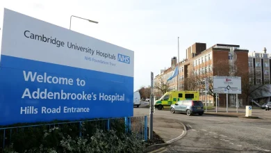 Firefighters battle Addenbrookes car park blaze as multiple vehicles alight