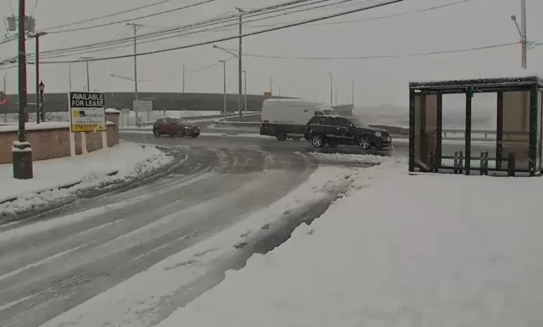 First widespread snowfall of season creating slick travel conditions on roads in NYC, NJ, across Tri-State