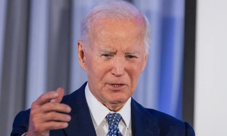 Former President Joe Biden attends Philadelphia Eagles-Las Vegas Raiders game