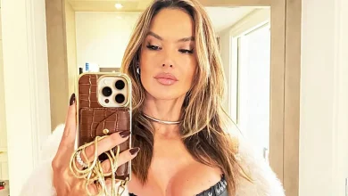 Former Victoria’s Secret Angel Alessandra Ambrosio Turns Up the Heat in a Leather Corset on Ski Trip