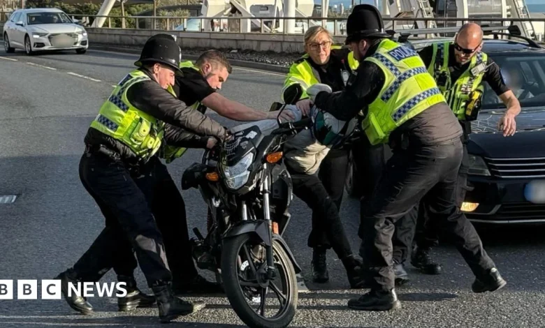 Four arrests as police stop Bournemouth illegal bike gathering
