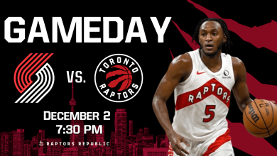 Gameday: Trail Blazers @ Raptors, December 2