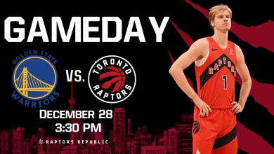 Gameday: Warriors @ Raptors, December 28th
