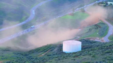 Gas line rupture briefly shuts down major Southern California freeway; shelter-in-place orders lifted