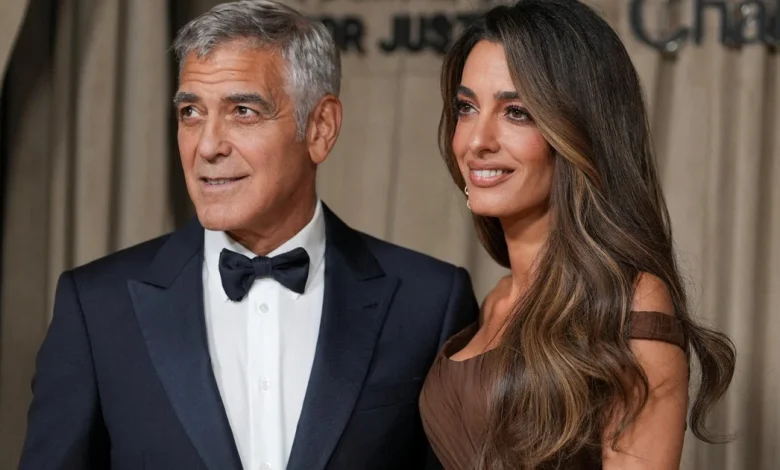 George Clooney, his wife Amal and their twins granted French citizenship
