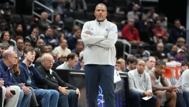 Georgetown coach Ed Cooley suspended for one game for water bottle throw
