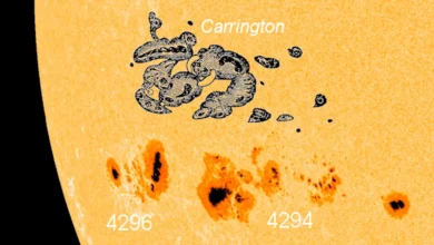 Giant sunspot on par with the one that birthed the Carrington Event has appeared on the sun — and it's pointed right at Earth