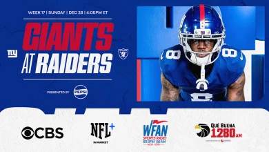 Giants vs. Raiders: How to Watch, Listen & Live Stream Week 17 - Giants.com