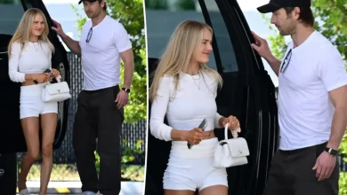 Glen Powell and Michelle Randolph jet off to Miami for the holidays