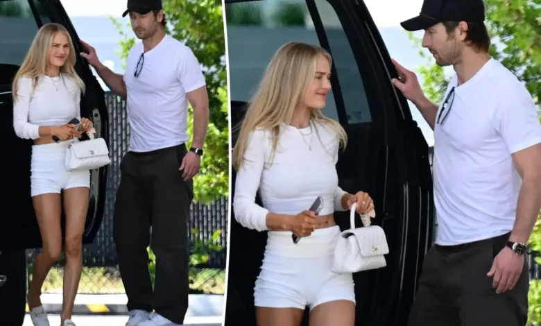 Glen Powell and Michelle Randolph jet off to Miami for the holidays