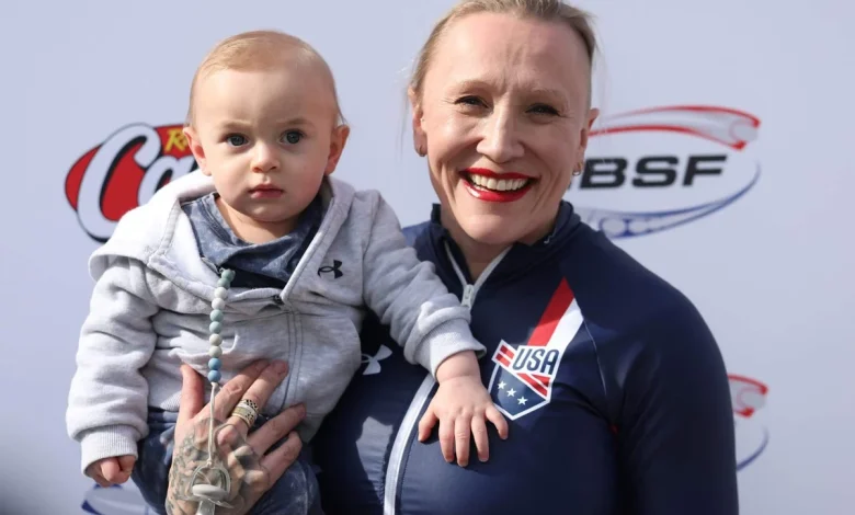 Gold medal mom: Ahead of Olympics, American bobsledder wins first World Cup race since birth of son