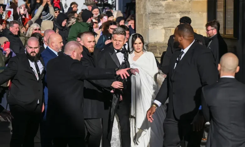 Gordon Ramsay's daughter Holly marries Olympian Adam Peaty in England