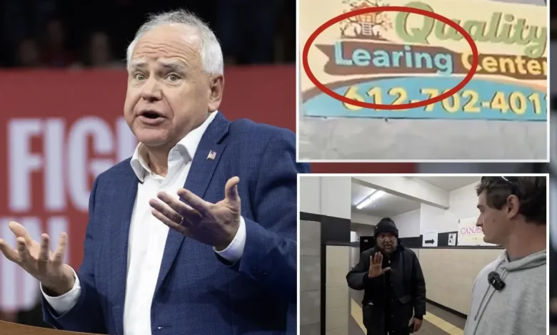 Gov. Tim Walz ‘needs to be held accountable’ after video reveals Somali aid fraud — including $4M daycare with no kids and misspelled sign