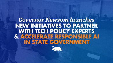 Governor Newsom launches new initiatives to partner with tech policy experts and accelerate responsible AI in state government