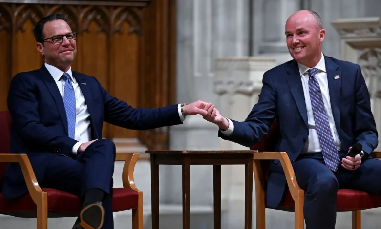 Govs. Shapiro (D) and Cox (R) join forces to denounce political violence