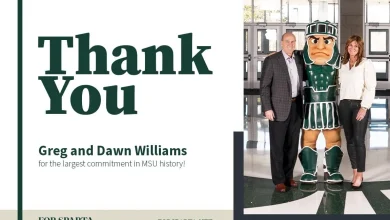 Greg and Dawn Williams Make Historic $401M Commitment to Michigan State University and Spartan Athletics