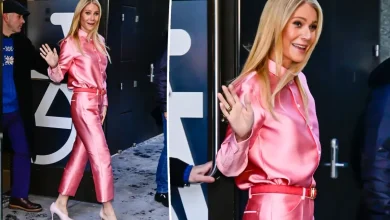 Gwyneth Paltrow’s bold all-pink outfit nods to one of her most iconic looks