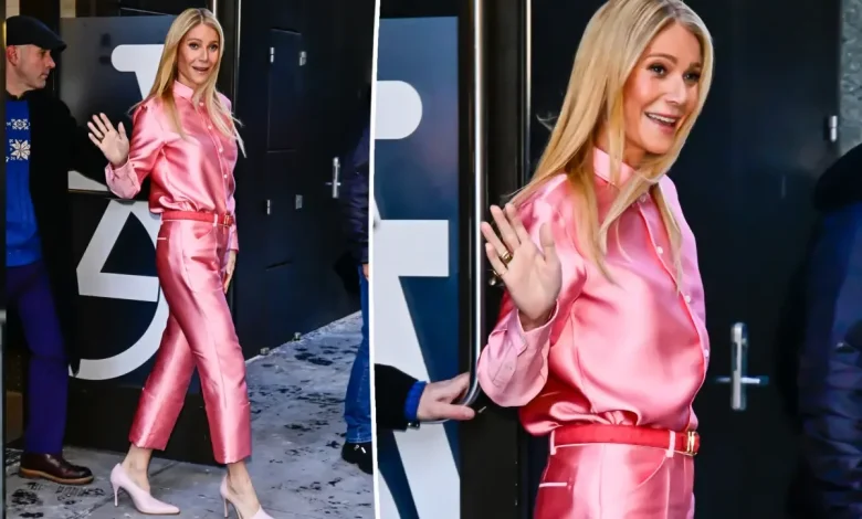 Gwyneth Paltrow’s bold all-pink outfit nods to one of her most iconic looks