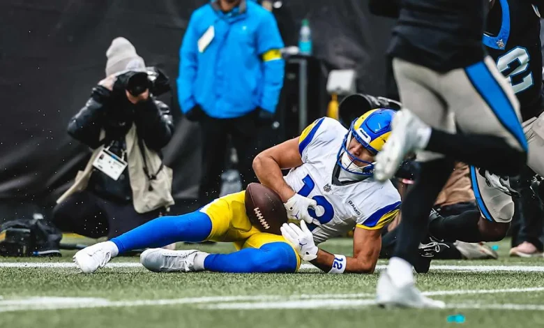 HIGHLIGHTS: Rams WR Puka Nacua with a one-handed catch against the Panthers