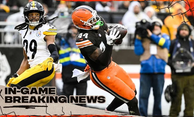 Harold Fannin Jr. downgraded to out with groin injury vs. Steelers