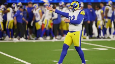 Harrison Mevis' weight keeps rising at college, UFL, NFL stops en route to Rams starting kicker job